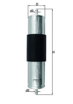 MAHLE KL 473 filtru combustibil foto