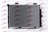 Radiator Mercedes Clasa E (W210) 95-03, motor: 3.0 TD, 640x485x42, SRLine, Aluminiu/ Plastic brazat, 2105003203; 2105006603