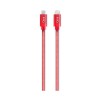 Cablu Date si Incarcare USB Type-C la Lightning Goui Metallic, 1 m, Rosu G-METALLICC94-R