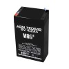 Acumulator Plumb Acid 4V 4.6Ah MRG M917 Reincarcabil AGM VRLA, UPS, Plastic Negru 47x47x100mm