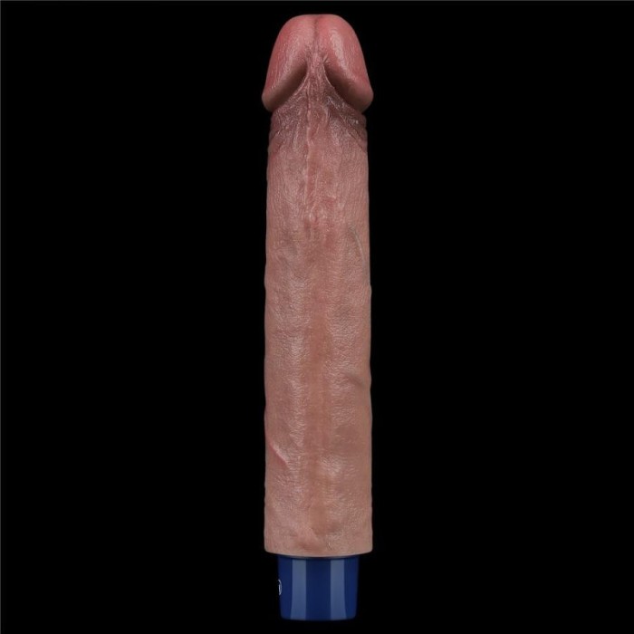 Vibrator Reincarcabil Real Softee, Brun Deschis, 22.5 cm
