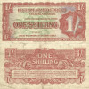 1948, 1 shilling, a 2-a serie (P-M18a) - Forțele Armate Britanice!