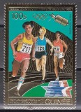 Guineea 1983 - Jocurile Olimpice - Los Angeles, PA, FOLIE DE AUR, RARA, MNH
