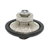 Freza diamantata semibaston B15, D65mm, raza 15mm, filet M14 pentru canturi marmura Breckner Germany