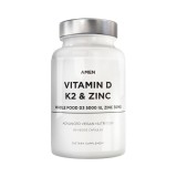 Codeage Amen Vitamin D - K2 &amp; Zinc - Vitamin D3, Formula Pentru Imunitate, Oase