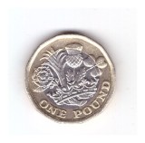 Moneda Anglia 1 pound / 1 lira 2017, stare buna, curata, Europa, Cupru-Nichel