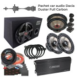 Pachet car audio Dacia Duster Full Carbon CarStore Technology
