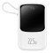 Baseus Qpow power bank 10000mAh built-in USB Type-C cablu 22.5W &icirc;ncărcare rapidă SCP AFC FCP alb (PPQD02010102)