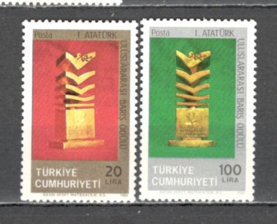 Turcia.1986 Premiul ptr. pace Ataturk ST.129 foto