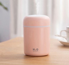 Umidificator Aromaterapie Jocuri de Lumini, 300 ml, USB, Pentru Casa Si Auto, Albastru Inchis foto