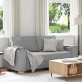 Gossi canapea cu 2 locuri, gri nor, 140 cm, material textil