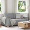 Gossi canapea cu 2 locuri, gri nor, 140 cm, material textil