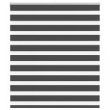 vidaXL Jaluzea tip zebra neagră lățime țesătură 120,9 cm poliester