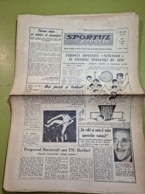 ziarul sportul popular 14 martie 1967 - echipele noastre de handbal neinvinse,au castigat medaliile de aur foto