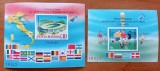 RO .-1990-&#039;&#039;Campionatul mondial de fotbal Italia 1990 &#039;&#039;-2colite nadantelate -MNH -nNstamp - Livrare gratuita la comenzi de 200 lei