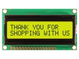 Afișaj LCD alfanumeric 16x2 galben-verde LED
