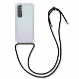 Husa pentru Xiaomi Mi Note 10 Lite, Silicon, Negru, 52446.01, Textil, Carcasa