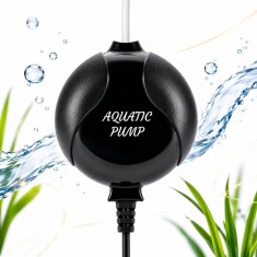 Pompa de aer pentru acvariu SOFIA CONCEPT, ultra silentioasa, 1.5W, diametru 6.1cm, Black