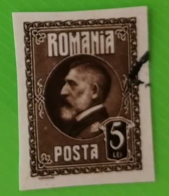 1926 Ferdinand - 60 de ani v&amp;acirc;rstă (nedantelate) - 5 lei (01) foto