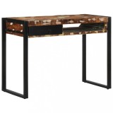 VidaXL Birou multicolor 100x50x75 cm lemn masiv recuperat