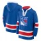New York Rangers hanorac de bărbați cu glugă Mens Laced Hockey - L