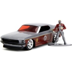 Set joaca cu masinuta Ford Mustang 1969 si Figurina Star Lord, Jada Toys, scara 1/32