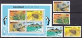 Bahamas 1982 fauna MI 516-519 + bl.38 MNH