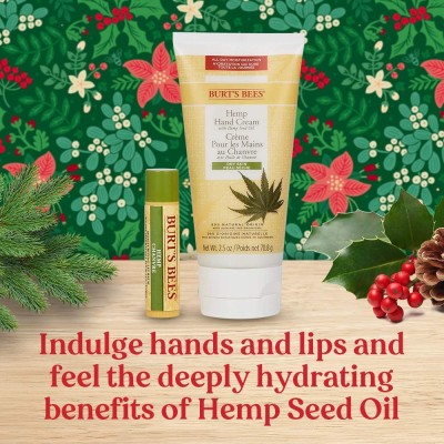 Set ingrijire, crema de maini si balsam de buze, BURTS BEES foto
