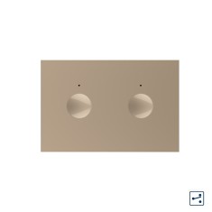 Modul intrerupator dublu cap scara / cap cruce cu touch Livolo standard Italian, Serie noua SmartElectro IntelligentHouse