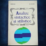 ANALIZE SINTACTICE SI STILISTICE - SORTIN STATI, GH. BULGAR