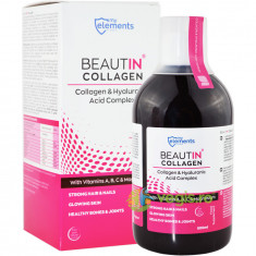 Beautin Colagen Lichid cu Capsuni si Vanilie + Magneziu 500ml