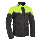 Geaca textila impermeabila Oxford Spartan, versiune lunga, culoare negru/fluo, m... Cod Produs: MX_NEW SM210102MOX