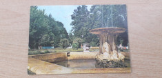 Buzias - Parcul - carte postala circulata 1975 foto