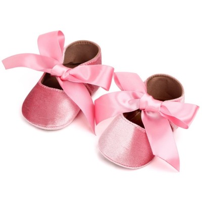 Pantofiori eleganti bebelusi din material catifelat (Marime Disponibila: 3-6 foto