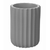 Suport pentru periute dinti, pensule, din plastic, gri, Sepio