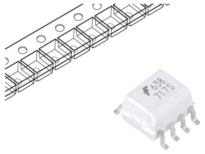 Optocuplor SMD 2 canale 10Mbps foto
