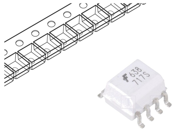 Optocuplor SMD 2 canale 10Mbps