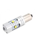 Led auto Alb H21W, BAY9S, Canbus 30W, 12-24V, Leduri CREE, Xenon Bright