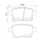Placute frana Opel Adam (M13) 10.12-02.19, Corsa E (X15) 09.14-, Corsa E Box / Liftback (X15) 09.14-, Spate, BREMBO