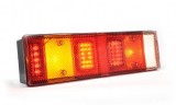Stop Stanga Hibrid LED 7 Functii 12/24V 465x130mm E20 Universal Pozitie Frana Semnalizare Ceata Mers Inapoi Gabarit Catadioptru