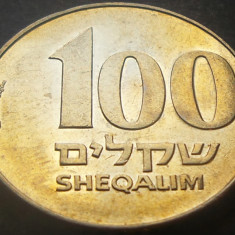 Moneda EXOTICA 100 SHEQALIM - ISRAEL, anul 1984 *cod 2775 B