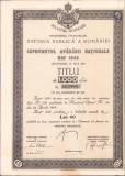 HST A605 &Icirc;mprumutul Apărării Naționale 1944 titlu 1000 lei