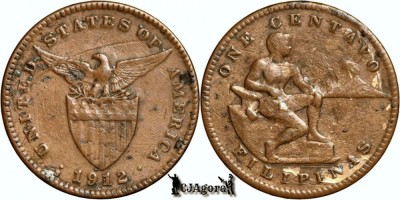 1912 S 1 Centavo - Filipine foto