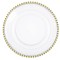 Farfurie eleganta mare Pufo Gentle Gold pentru desert, aperitive, 31 cm
