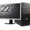 Pachet Calculator Fujitsu Siemens P720, Intel Core i3-4130 3.40GHz, 4GB DDR3, 500GB SATA, DVD-ROM + Monitor 22 Inch NewTechnology Media