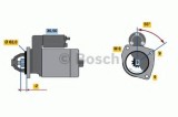 Starter PEUGEOT 106 I (1A, 1C) (1991 - 1996) BOSCH 0 986 013 850