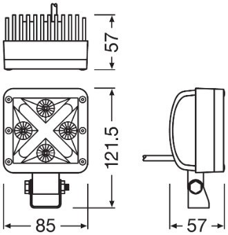 OSRAM LEDDL101-WD LEDriving&amp;reg; CUBE MX85-WD Lumina de lucru foto