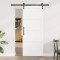 vidaXL Ușă glisantă Manual ORKDAL Alb 83 x 202 cm Lemn masiv de pin