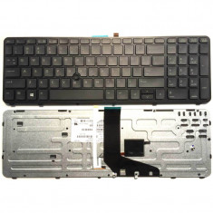 Tastatura laptop HP ZBook 15 G2 neagra US rama si iluminare foto
