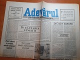 Ziarul adevarul 14 martie 1990